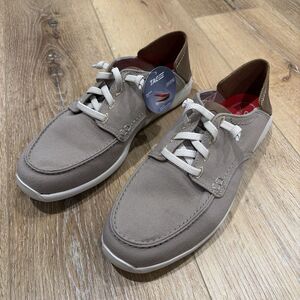 Clarks Gorwin Lace-Up Sneakers / Shoes - NEW Mens Size 10 Medium Stone Textile